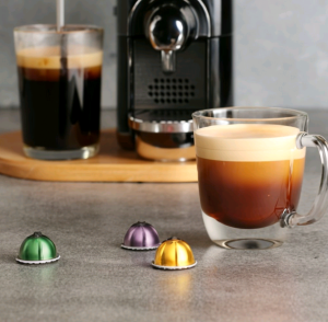 Nespresso capsules on a table