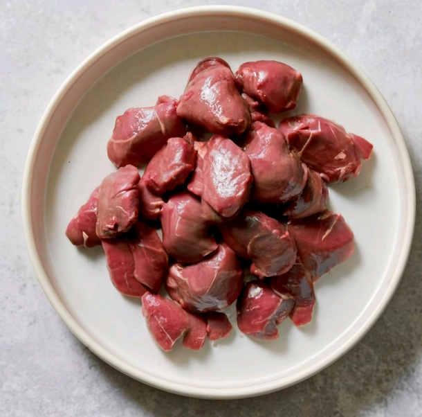 Defrost chicken livers