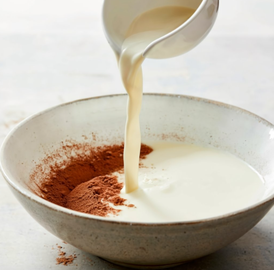 Dissolving Cocoa Powder in Milk