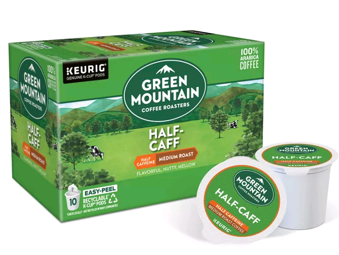 Green Mountain Half-Caff Coffee K-Cup Pods Review 1 Half-Caff Coffee