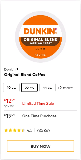 Buy dunkin original blend