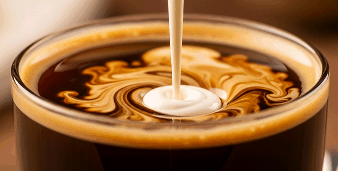 Ideal cream to coffee ratio for smoothness