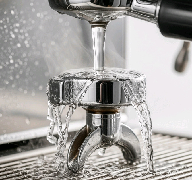 How to clean coffee machine brew group